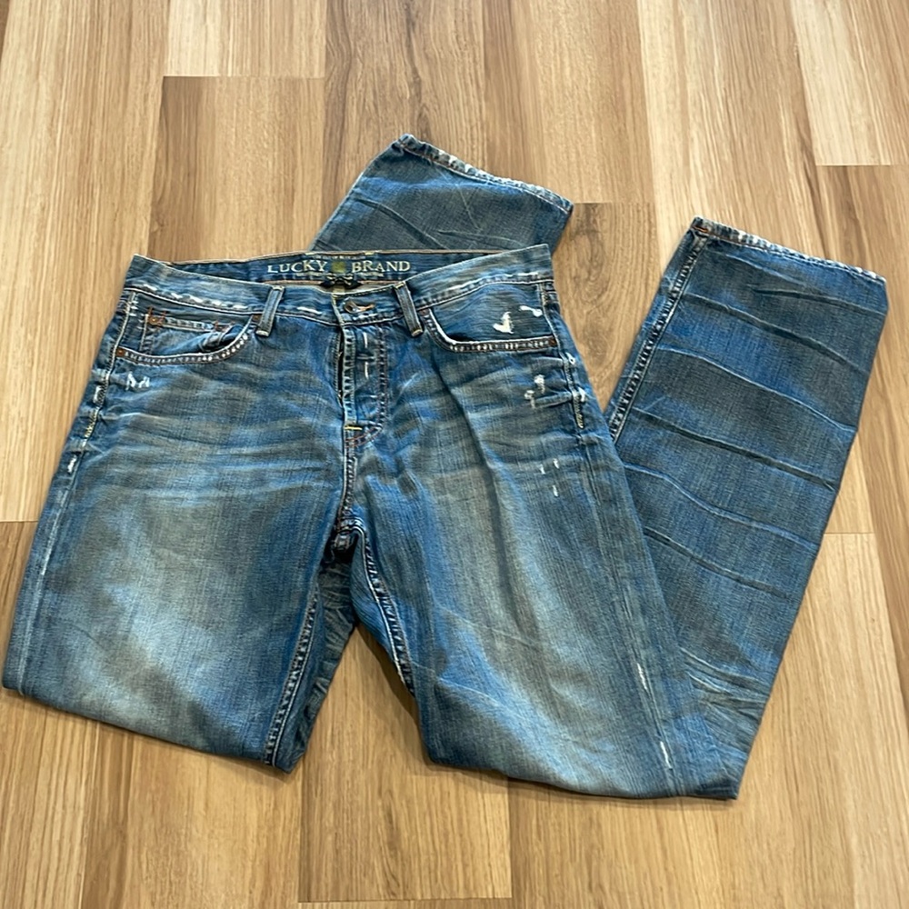 Slim straight lucky brand jeans